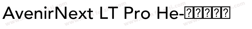 AvenirNext LT Pro He字体转换